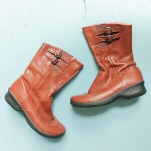 Keen Bern Baby Mid Calf Genuine Leather Waterproof Boots Size 7.5